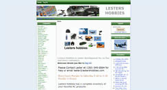 Desktop Screenshot of lestershobbies.com