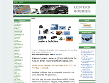 Tablet Screenshot of lestershobbies.com